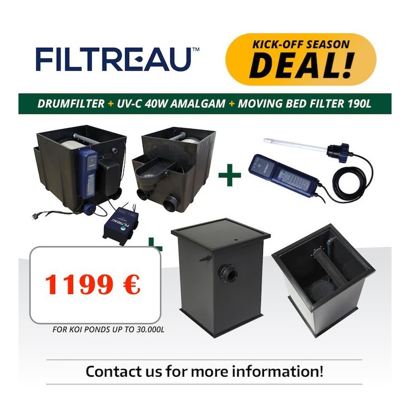 Filtration Complète Filtreau Tambour et Cuve Bio 20m3