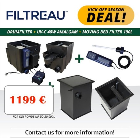 Filtration Complète Filtreau Tambour et Cuve Bio 20m3